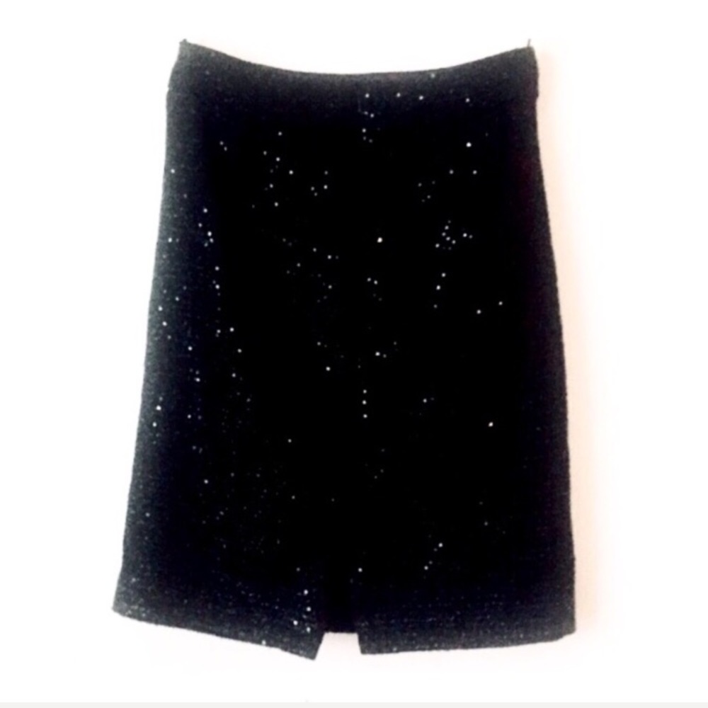 Calvin Klein Sequin Bouclé Straight Skirt - Picture 3 of 8
